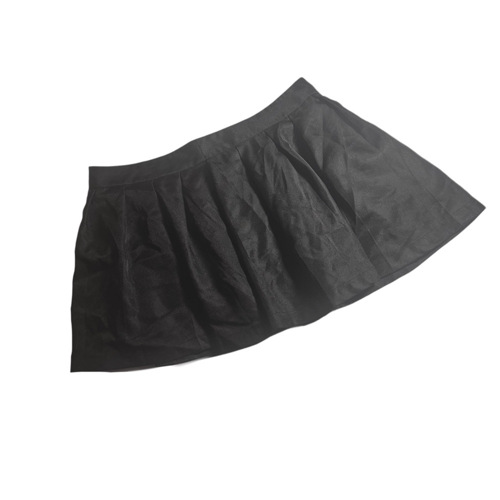 Black Plus Size Mini Skirt
